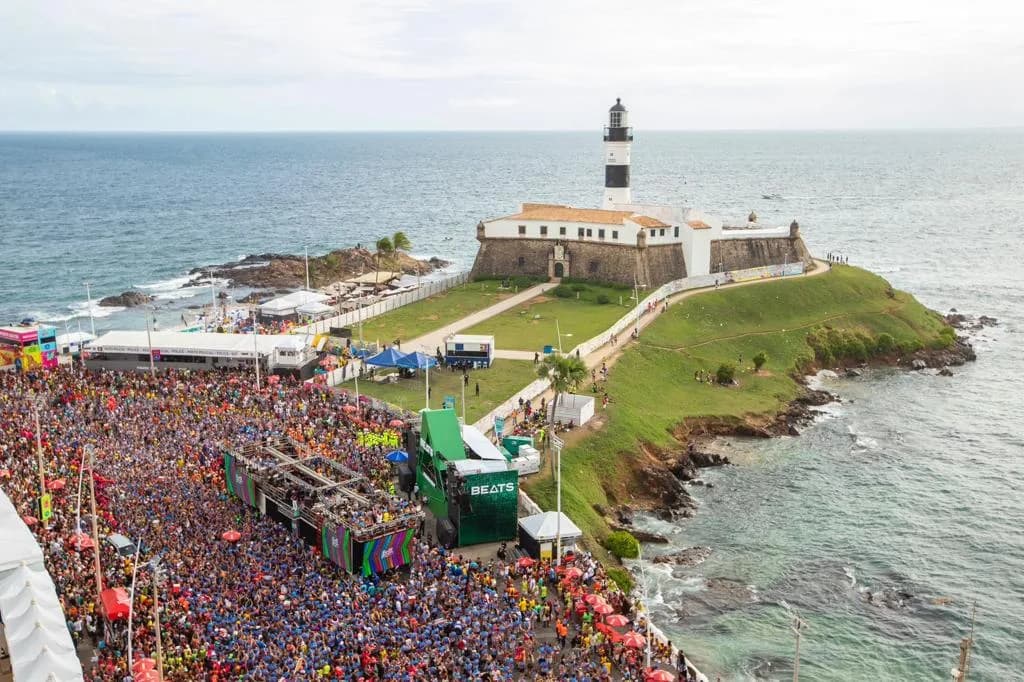 Cenário de Carnaval em Salvador