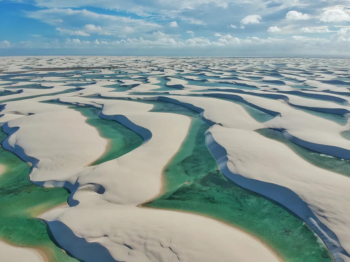 Cenário de Lençóis Maranhenses